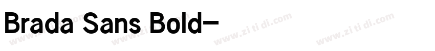 Brada Sans Bold字体转换